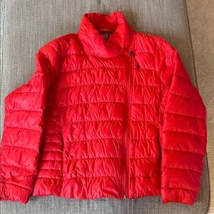 Athleta Vibrant Red Puffer Jacket